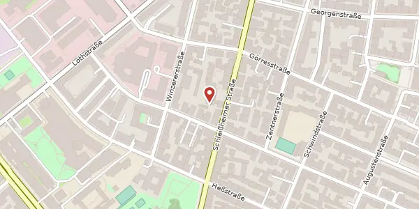 Karte der Umgebung von Schleißheimer Str. 53 A, 80797 München