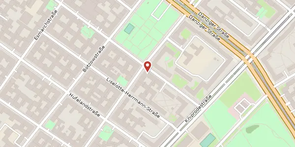 Karte der Umgebung von Pasteurstraße 40, 10407 Berlin