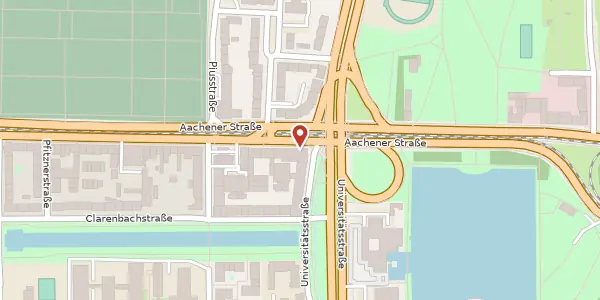 Karte der Umgebung von Aachener Str. 75, 50931 Köln