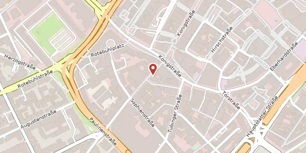 Karte der Umgebung von Marienstraße 1, 70178 Stuttgart