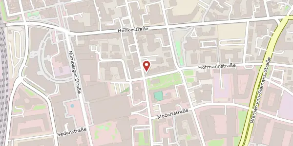 Karte der Umgebung von Schuhstr. 39, 91052 Erlangen