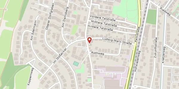 Karte der Umgebung von Hans-Zöller-Straße 38, 55130 Mainz