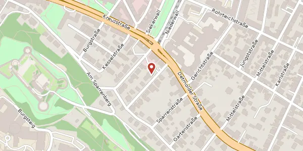 Karte der Umgebung von Loebellstr. 4, 33602 Bielefeld