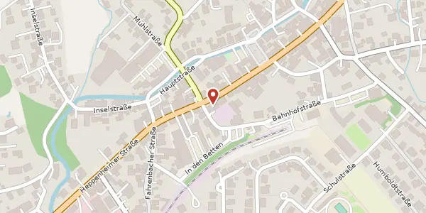 Karte der Umgebung von Heppenheimer Str. 26, 64658 Fürth