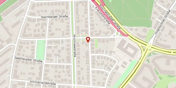 Karte der Umgebung von Hatzfelder Weg 18, 81476 München