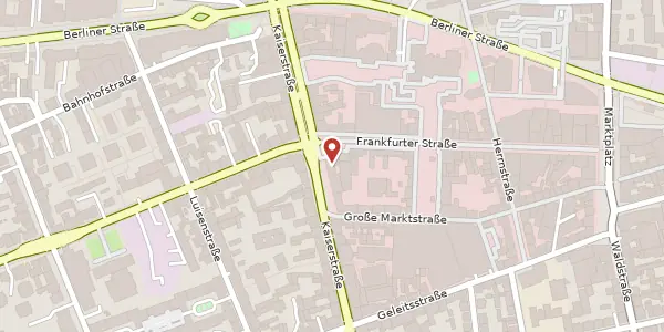 Karte der Umgebung von Kaiserstr. 61, 63065 Offenbach