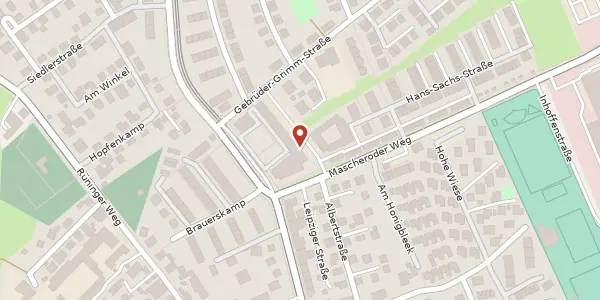 Karte der Umgebung von Annette-Kolb-Straße 10, 38124 Braunschweig