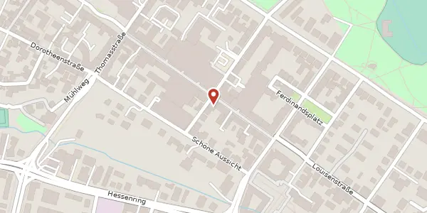 Karte der Umgebung von Louisenstraße 99, 61348 Bad Homburg