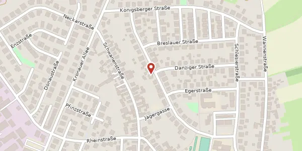 Karte der Umgebung von Sudetenstraße 25, 76694 Forst