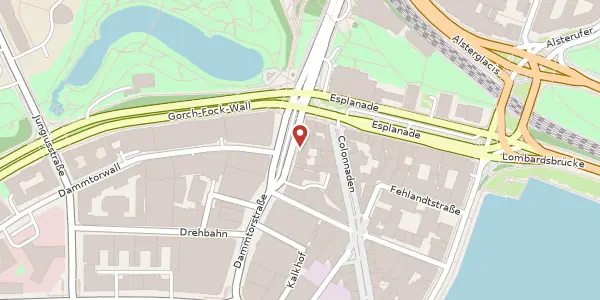 Karte der Umgebung von Dammtorstraße 20, 20354 Hamburg