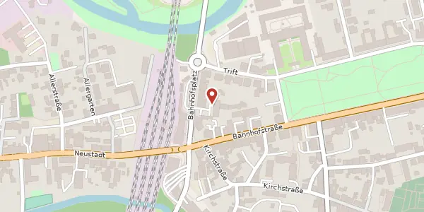 Karte der Umgebung von Bahnhofsplatz 10, 29221 Celle