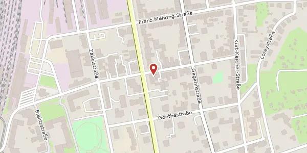 Karte der Umgebung von Friedrich-Engels-Straße 14, 07545 Gera