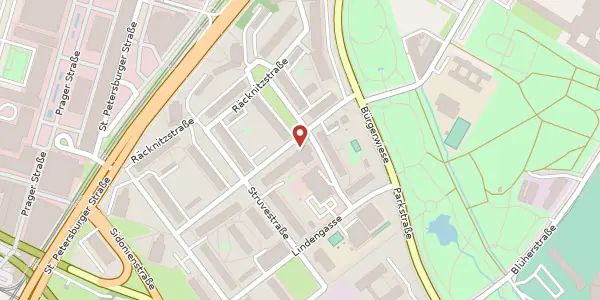 Karte der Umgebung von Hans-Dankner-Straße 5, 01069 Dresden