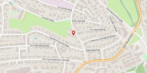Karte der Umgebung von Zur Friedrichshöhe 9, 78464 Konstanz