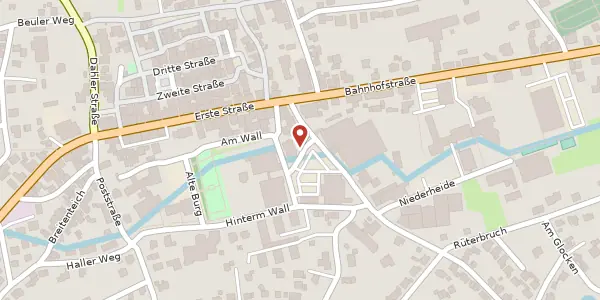 Karte der Umgebung von Am Stadtgarten 1, 58809 Neuenrade