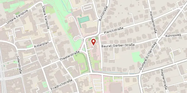 Karte der Umgebung von Theaterplatz 8, 37073 Göttingen
