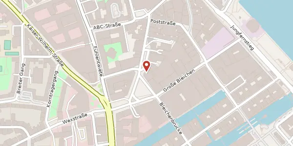 Karte der Umgebung von Hohe Bleichen 8, 20354 Hamburg