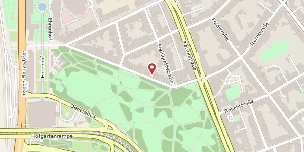 Karte der Umgebung von Inselstr. 13, 40479 Düsseldorf