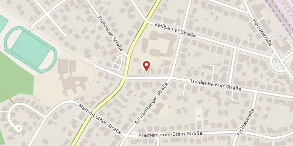 Karte der Umgebung von Heidenheimer Straße 42, 13467 Berlin