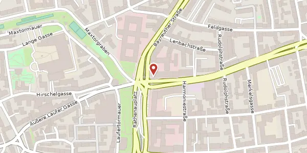 Karte der Umgebung von Sulzbacher Str. 1 - 7, 90489 Nürnberg