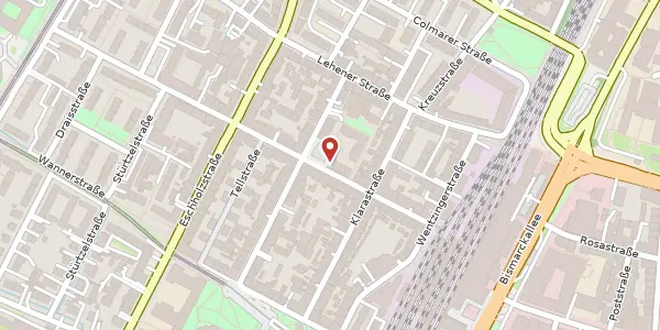 Karte der Umgebung von Egonstraße 27, 79106 Freiburg im Breisgau