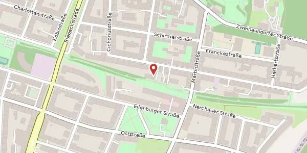 Karte der Umgebung von Mierendorffstraße 18a, 04318 Leipzig