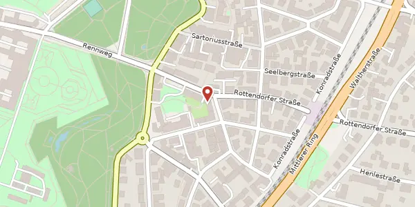 Karte der Umgebung von Rottendorfer Straße 2c, 97072 Würzburg