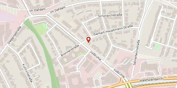 Karte der Umgebung von Voßkuhle 22, 44141 Dortmund