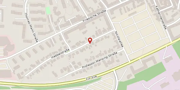 Karte der Umgebung von Klaus-Groth-Straße 13, 24937 Flensburg