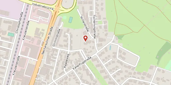 Karte der Umgebung von Millerstraße 3, 74076 Heilbronn