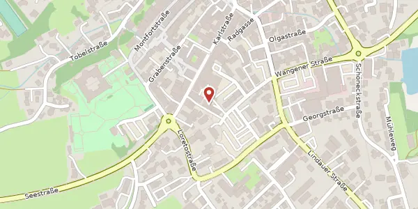 Karte der Umgebung von Graf-Eberhardstraße 14/1, 88069 Tettnang