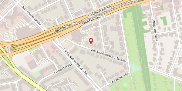 Karte der Umgebung von Rosa-Luxemburg-Str. 18, 44141 Dortmund