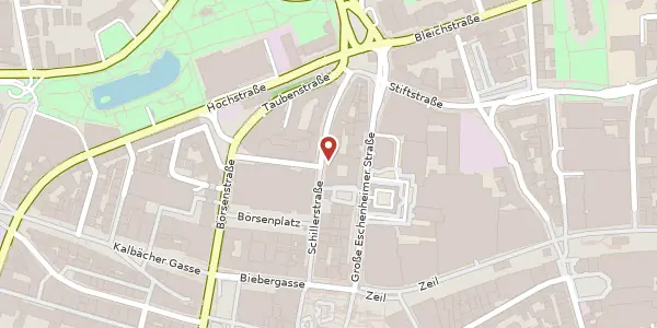 Karte der Umgebung von Schillerstr. 20, 60313 Frankfurt