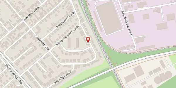 Karte der Umgebung von Memeler Straße 30, 64584 Biebesheim
