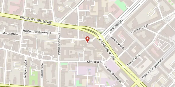 Karte der Umgebung von Jordanstraße 5, 34117 Kassel