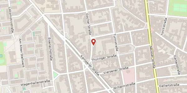 Karte der Umgebung von Gocher Straße 6, 50733 Köln