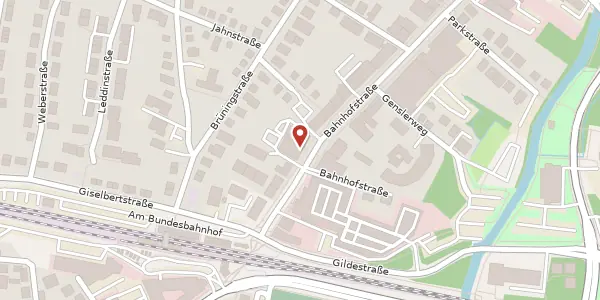 Karte der Umgebung von Bahnhofstraße 48-50, 21614 Buxtehude