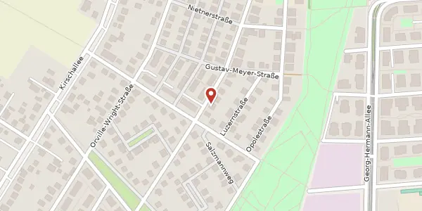 Karte der Umgebung von Hermann-Mattern-Promenade 106, 14469 Potsdam