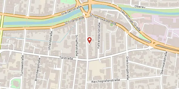 Karte der Umgebung von Hildastraße 25, 79102 Freiburg im Breisgau