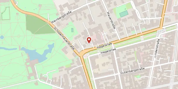 Karte der Umgebung von Hegelallee 25, 14467 Potsdam