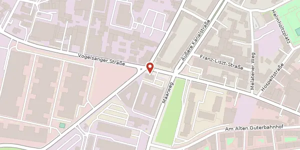 Karte der Umgebung von Vogelsanger Str. 321, 50827 Köln