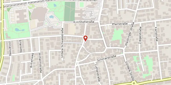 Karte der Umgebung von Hintere Straße 29, 70734 Fellbach