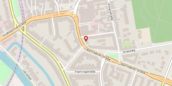 Karte der Umgebung von Barmbeker Straße 148, 22299 Hamburg