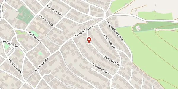 Karte der Umgebung von Urbanstraße 8, 71384 Weinstadt