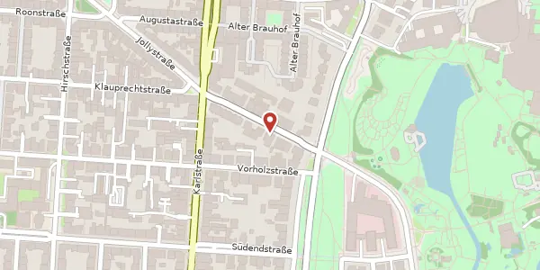 Karte der Umgebung von Bahnhofstraße 10, 76137 Karlsruhe