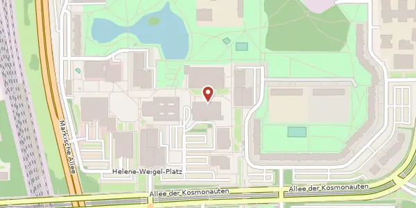Karte der Umgebung von Helene-Weigel-Platz 10, 12681 Berlin