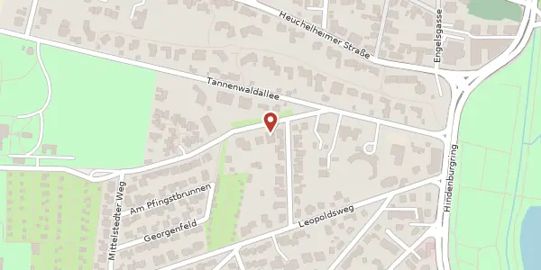 Karte der Umgebung von Mariannenweg 8A, 61348 Bad Homburg