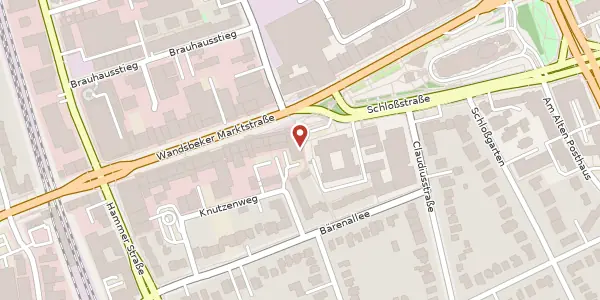 Karte der Umgebung von Schloßstraße 6, 22041 Hamburg