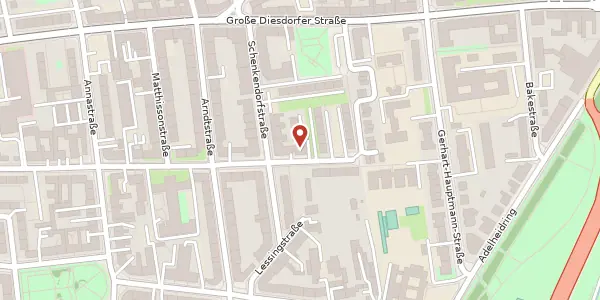 Karte der Umgebung von Hans-Löscher-Str. 37, 39108 Magdeburg