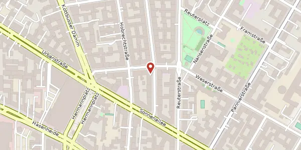 Karte der Umgebung von Friedelstraße 56, 12047 Berlin